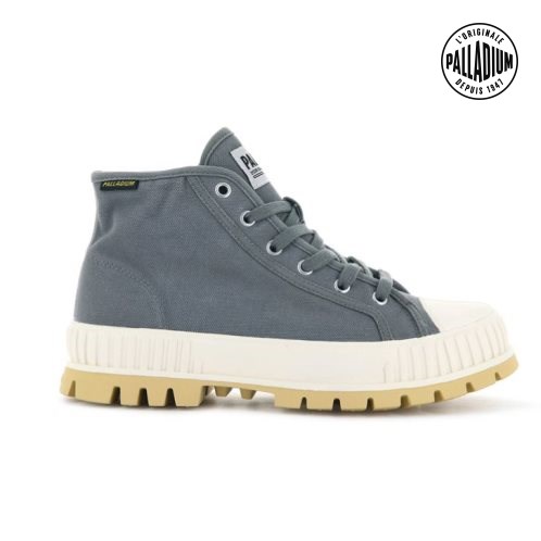 Palladium Pallashock Mid OG High Tops Sneakers Dames Blauw | NL 38YWTPR